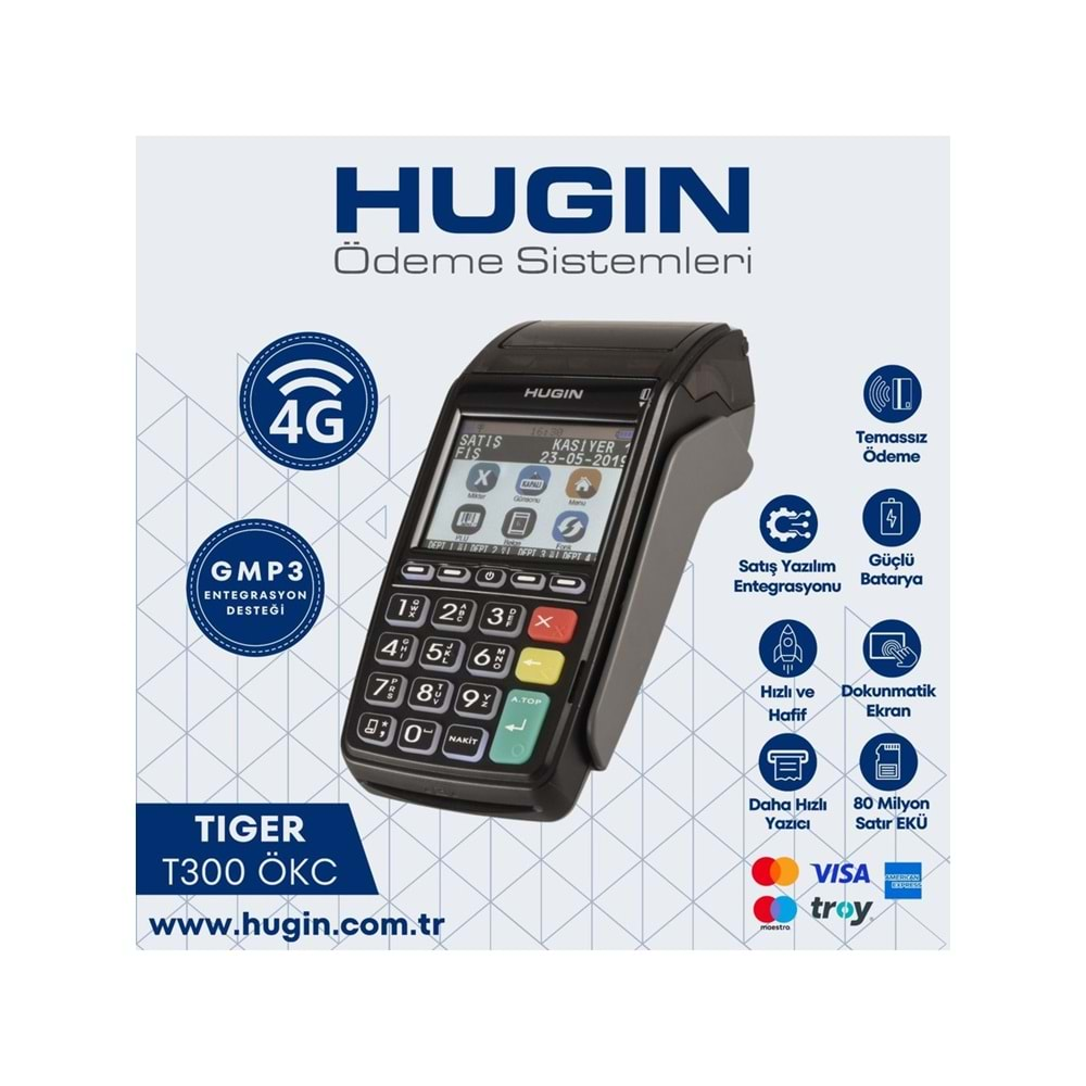 Hugin Tiger T300 Yeni Nesil Yazarkasa Pos